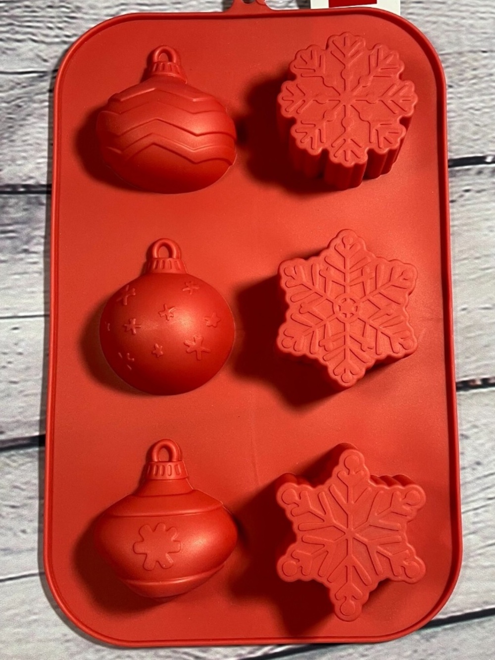 STIR Silicone Shaped Treat Mold Cake Snowflakes Christmas Ornament NEW